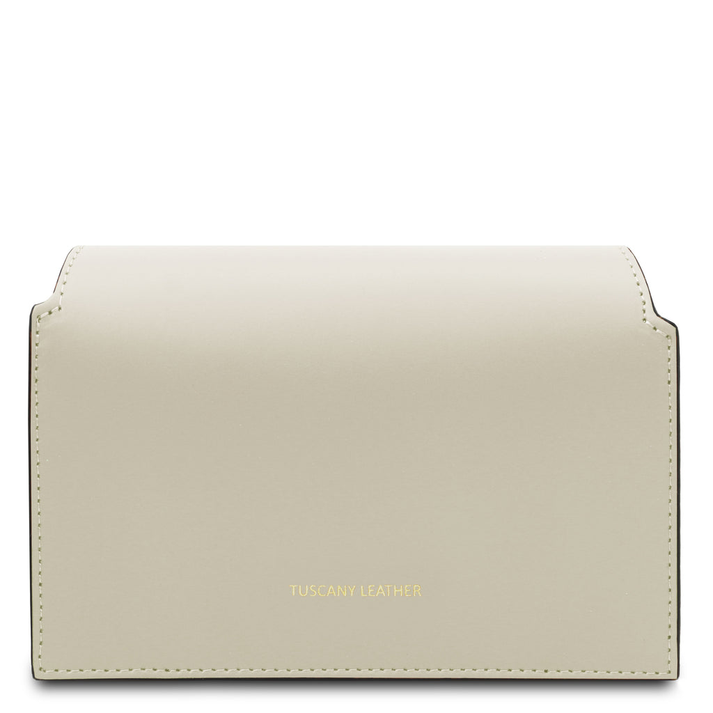 LUMINA — Sac bandoulière en cuir métallisé