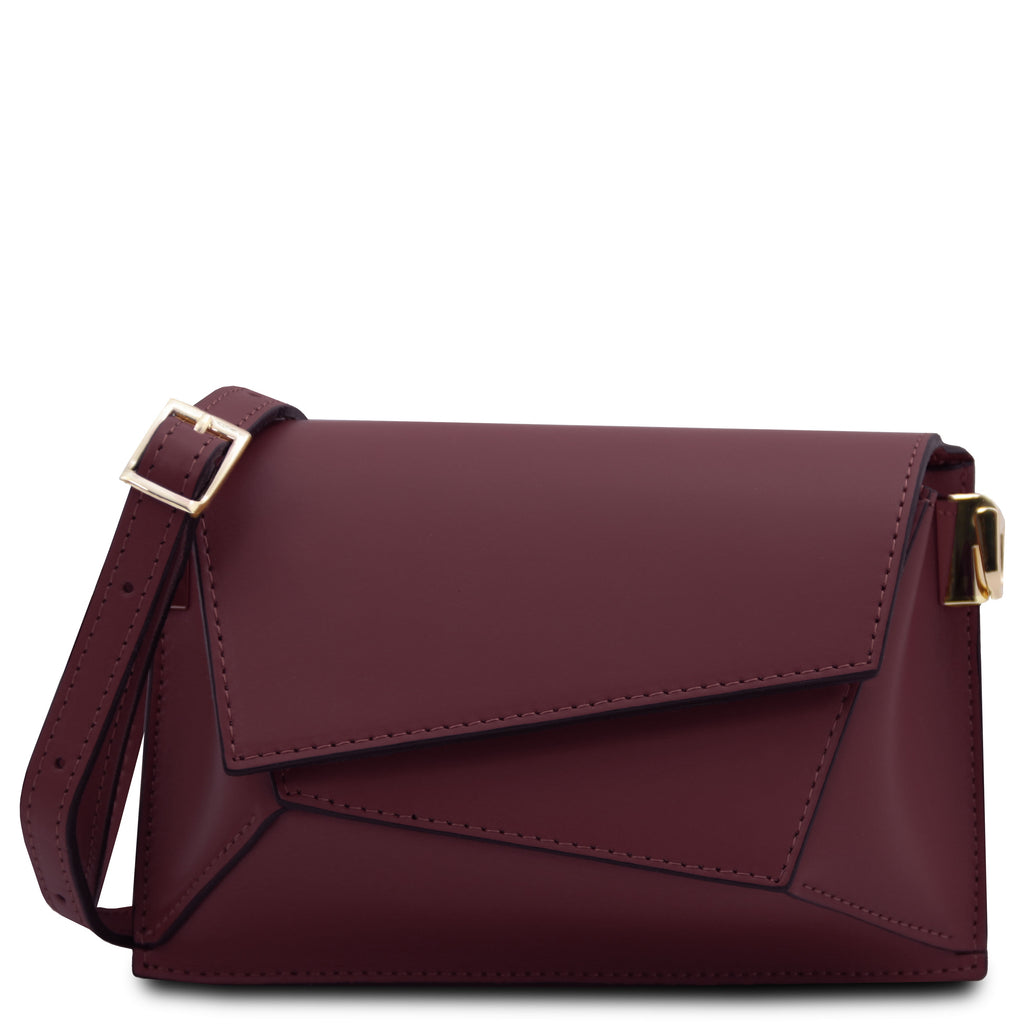 LUMINA — Sac bandoulière en cuir métallisé