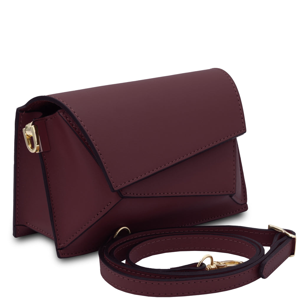 LUMINA — Sac bandoulière en cuir métallisé