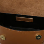 LUMINA — Sac bandoulière en cuir métallisé