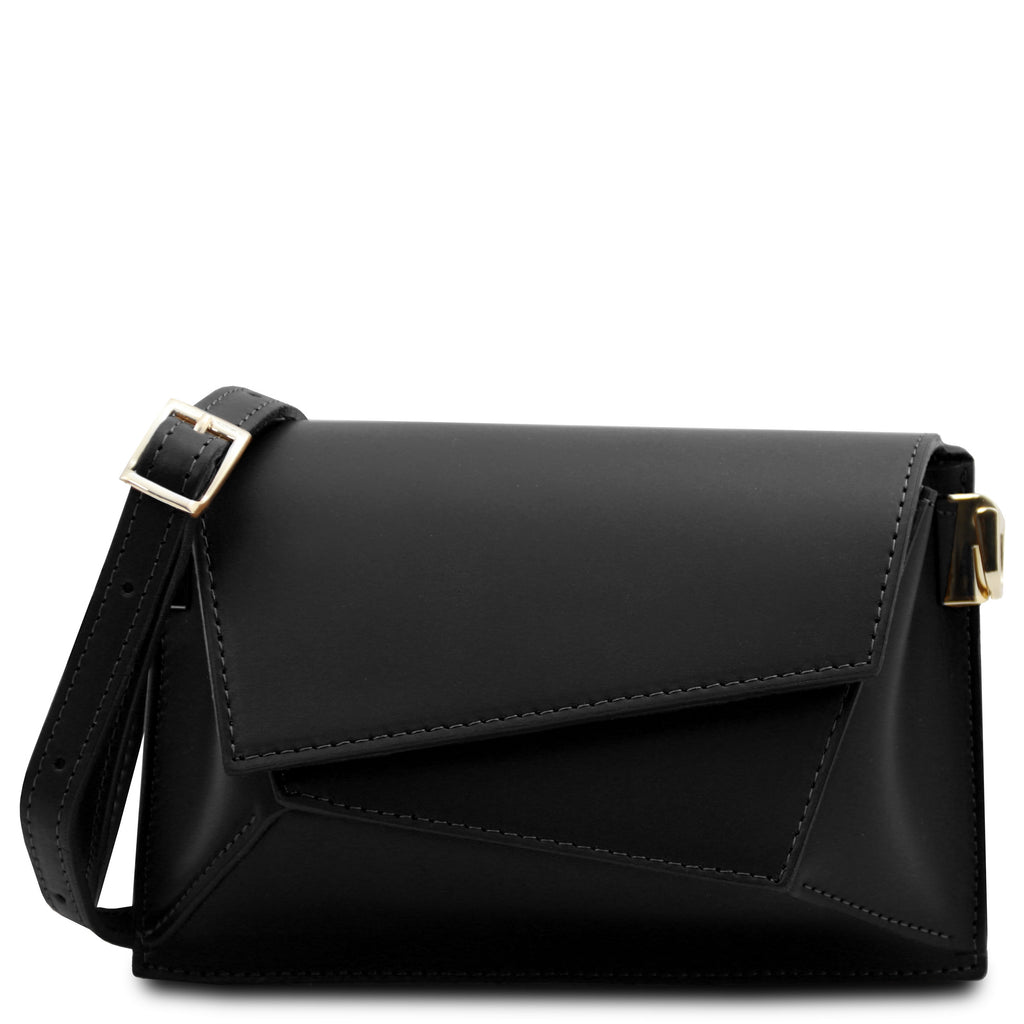 LUMINA — Sac bandoulière en cuir métallisé