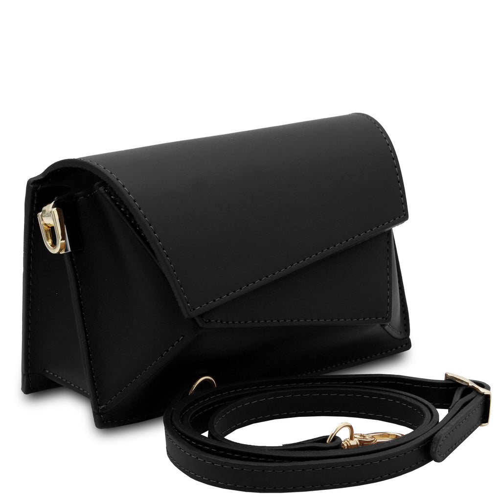 LUMINA — Sac bandoulière en cuir métallisé