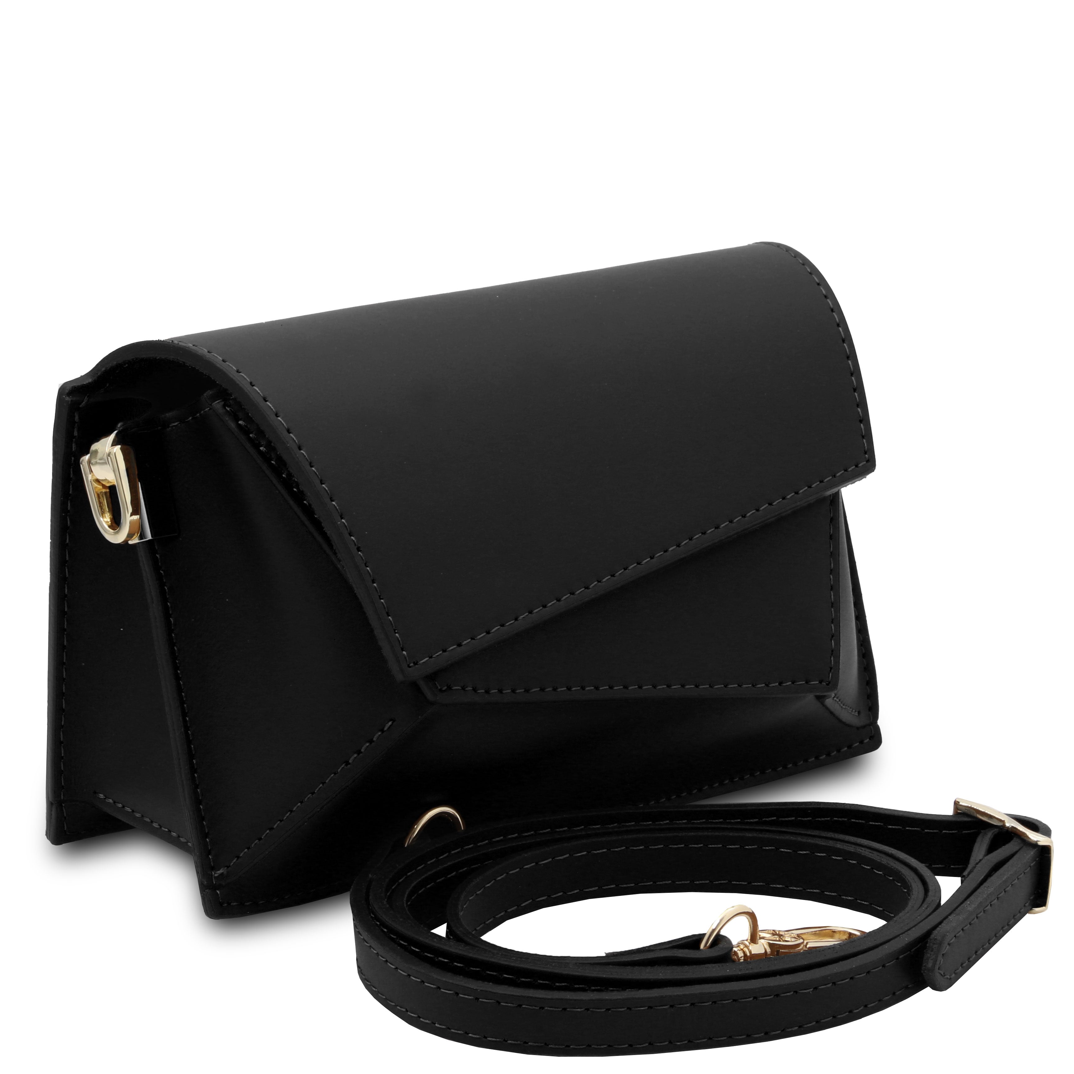 LUMINA — Sac bandoulière en cuir métallisé