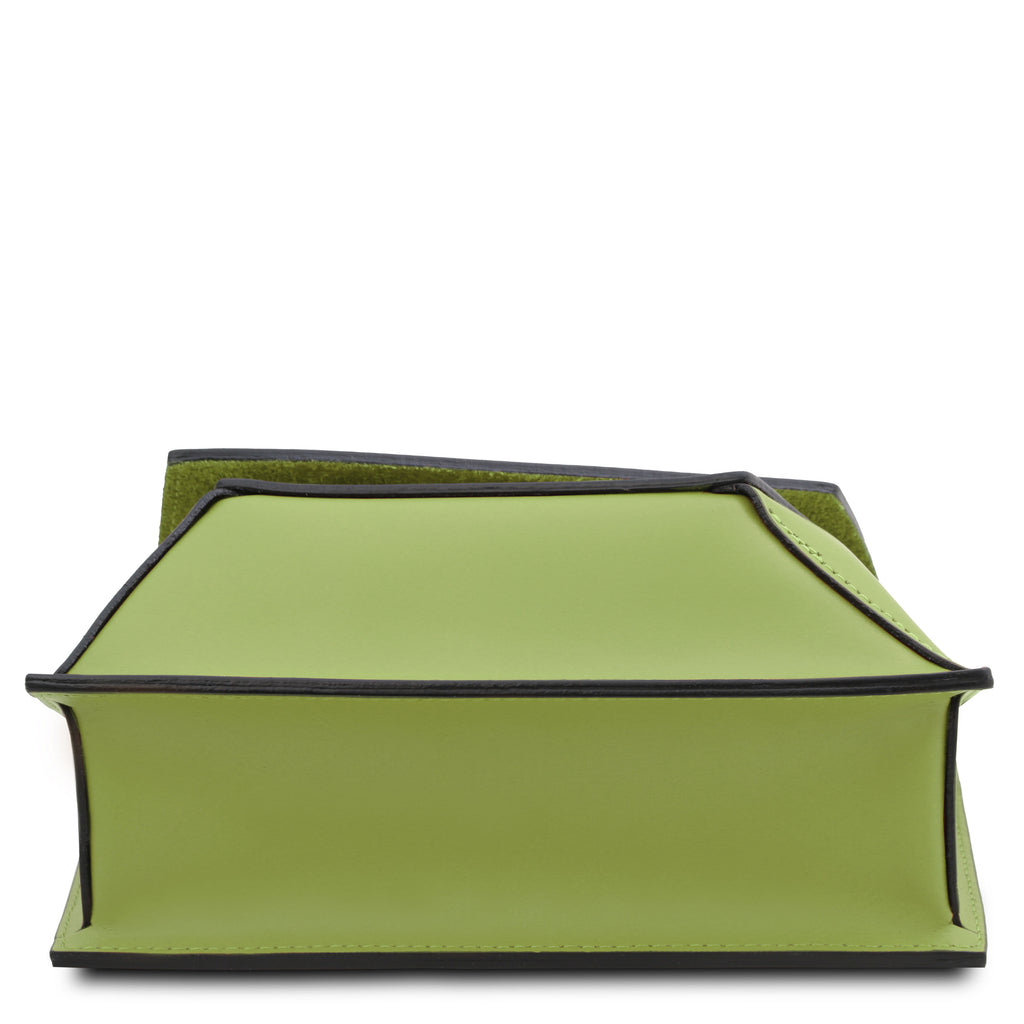 LUMINA — Sac bandoulière en cuir métallisé