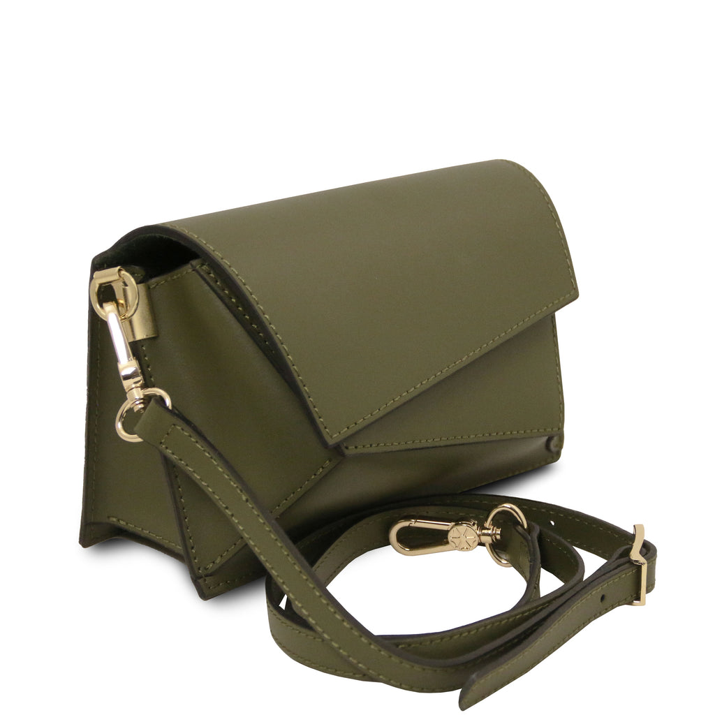 LUMINA — Sac bandoulière en cuir métallisé