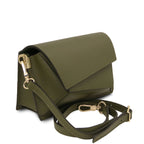 LUMINA — Sac bandoulière en cuir métallisé