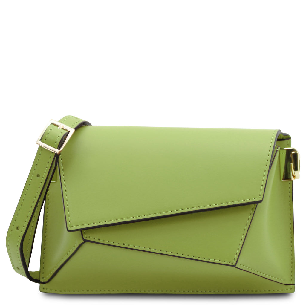 LUMINA — Sac bandoulière en cuir métallisé