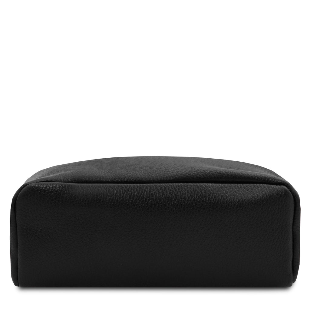 Sac à dos femme ELARA compact en cuir grainé à poche zippée