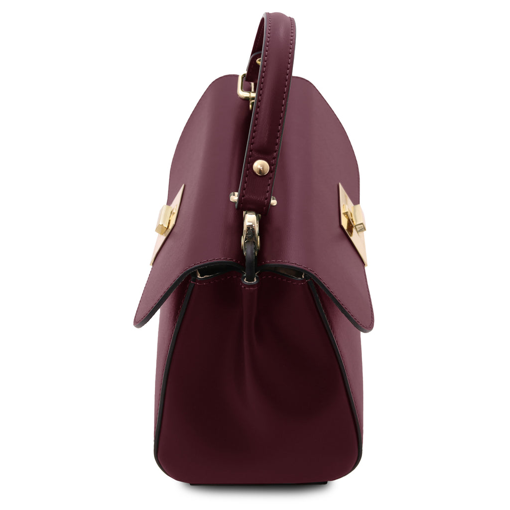 Sac à main femme ARMONIA structuré en cuir à fermoir bijou