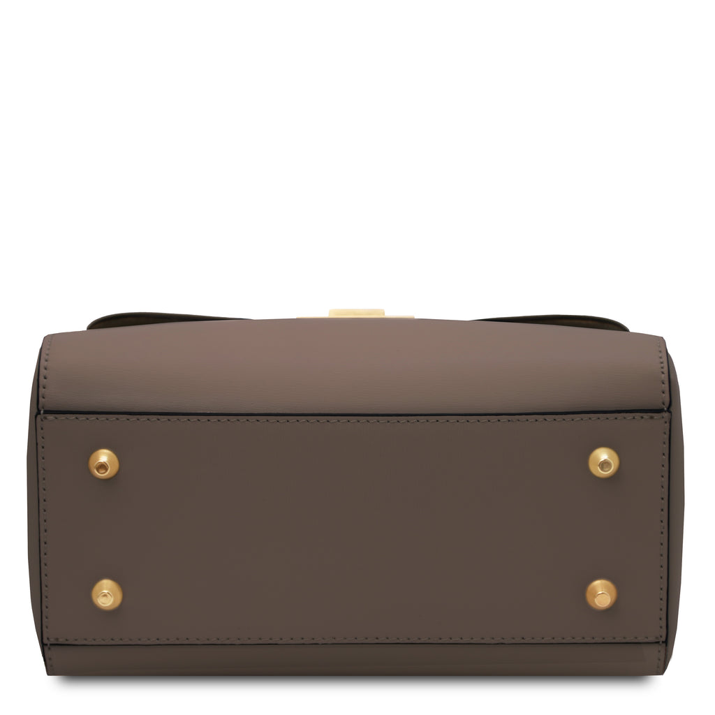 Sac à main femme ARMONIA structuré en cuir à fermoir bijou