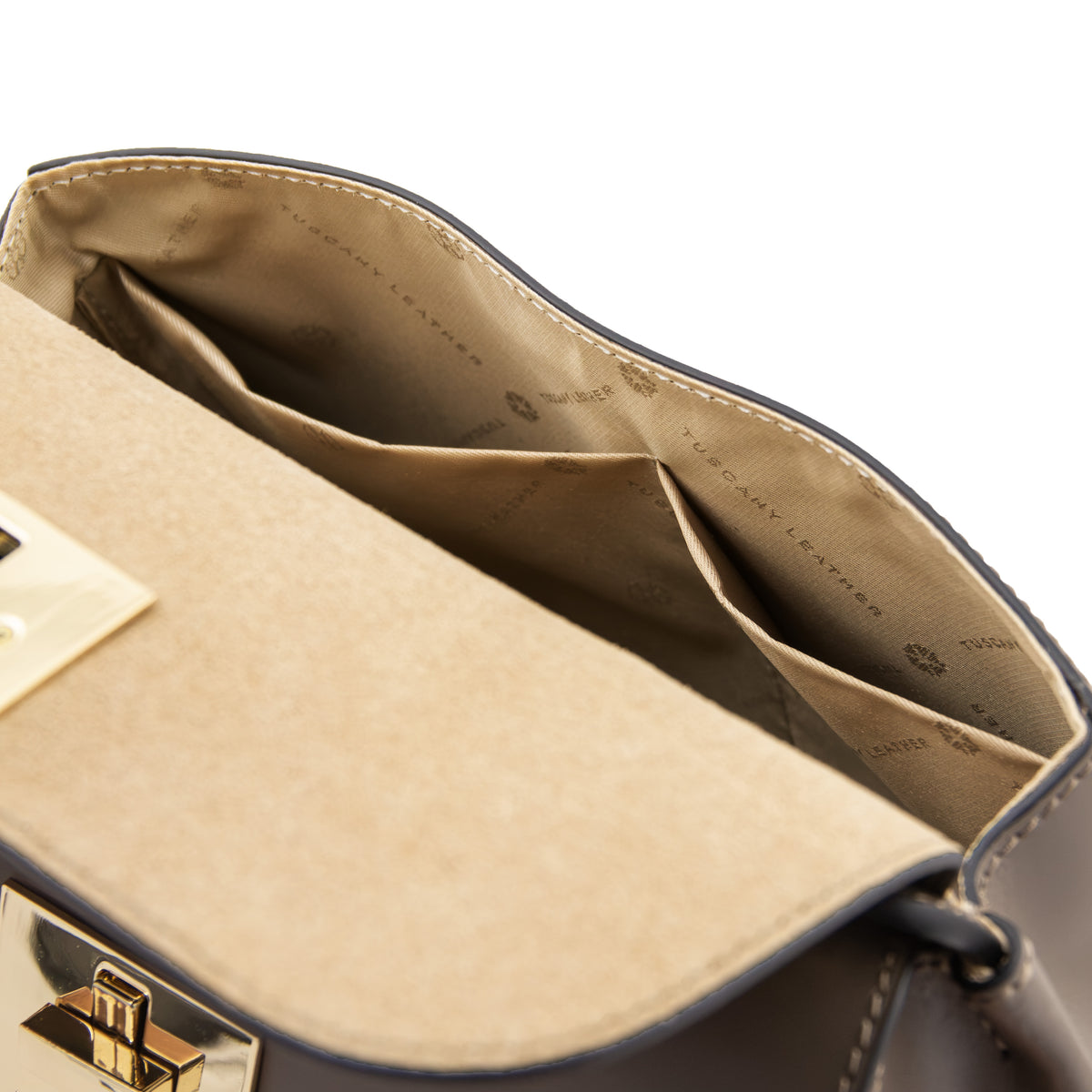 Sac à main femme ARMONIA structuré en cuir à fermoir bijou