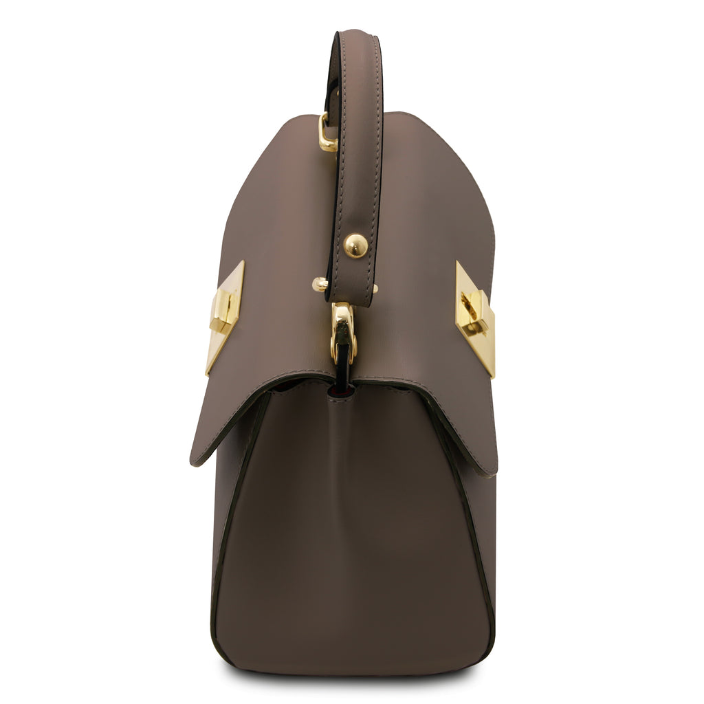 Sac à main femme ARMONIA structuré en cuir à fermoir bijou