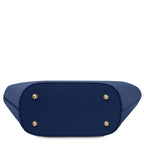 Sac à main femme LIVIA forme trapèze en cuir véritable structuré