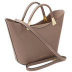 Sac à main femme LIVIA forme trapèze en cuir véritable structuré