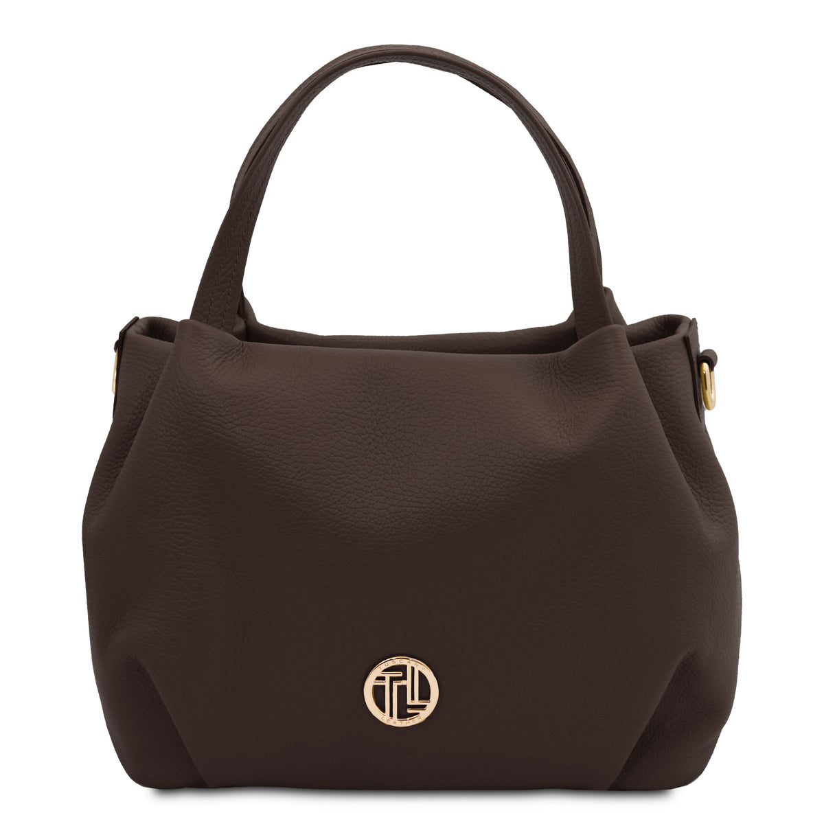 Sac à main femme NORA souple en cuir aux lignes arrondies
