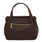 Sac à main femme NORA souple en cuir aux lignes arrondies