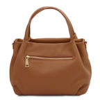 Sac à main femme NORA souple en cuir aux lignes arrondies
