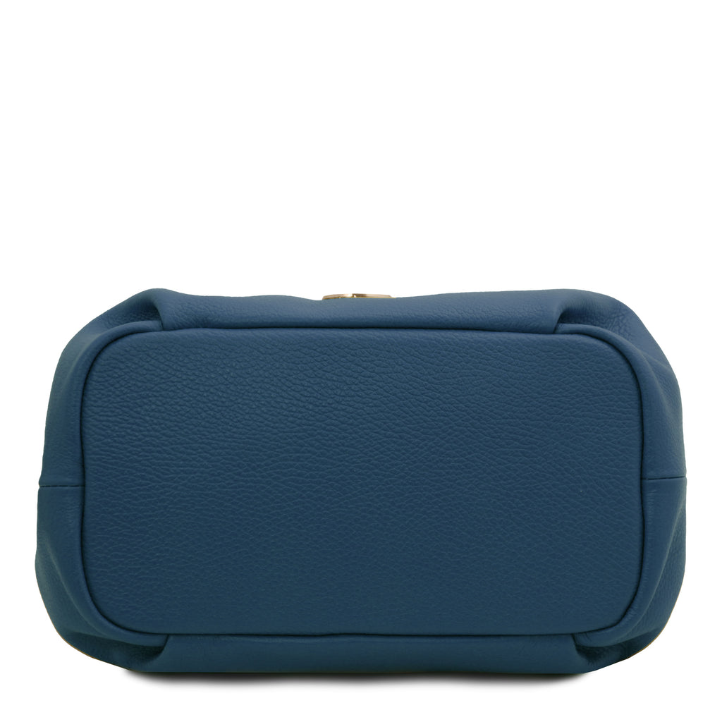 Sac à main femme NORA souple en cuir aux lignes arrondies