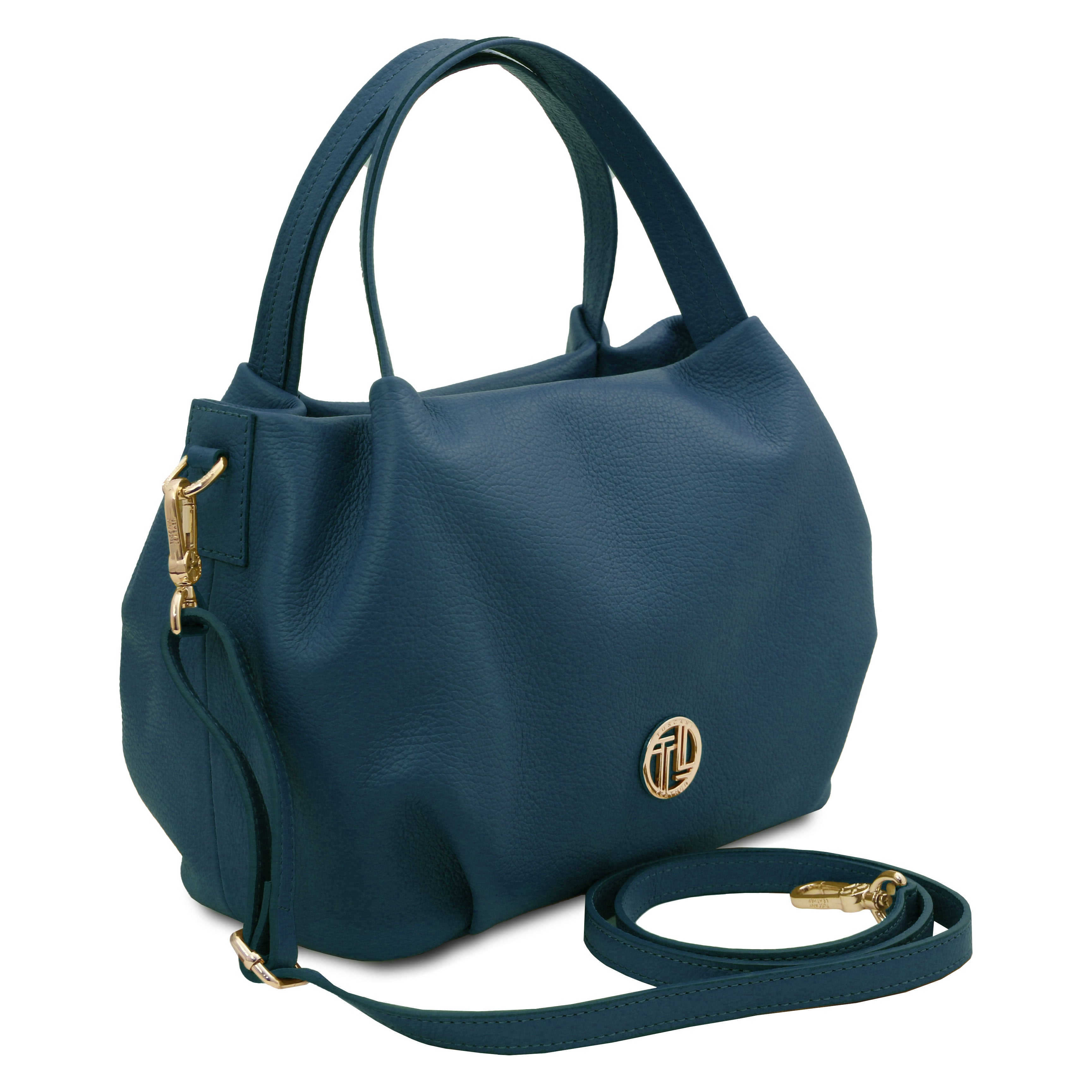 Sac à main femme NORA souple en cuir aux lignes arrondies Image secondaire du produit