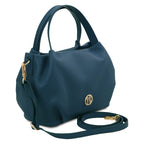 Sac à main femme NORA souple en cuir aux lignes arrondies
