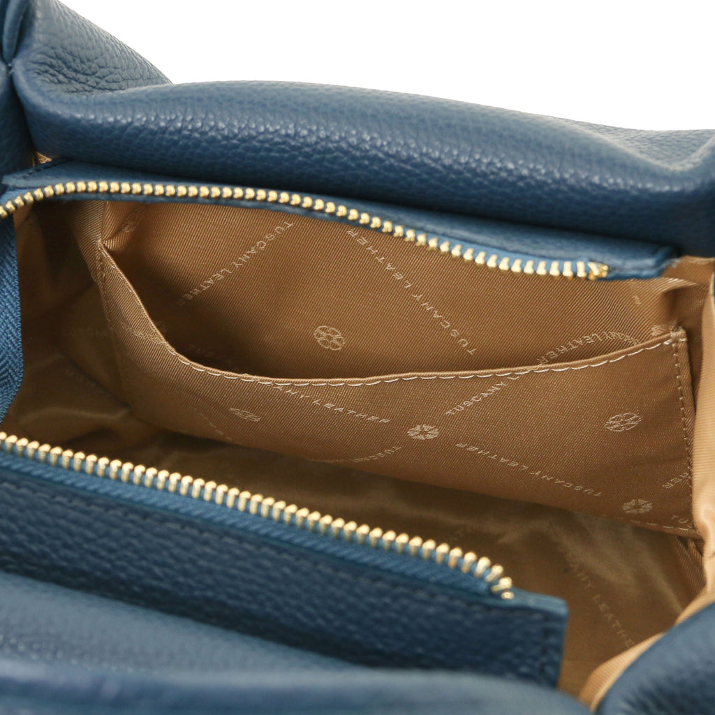 Sac à main femme NORA souple en cuir aux lignes arrondies