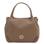 Sac à main femme NORA souple en cuir aux lignes arrondies