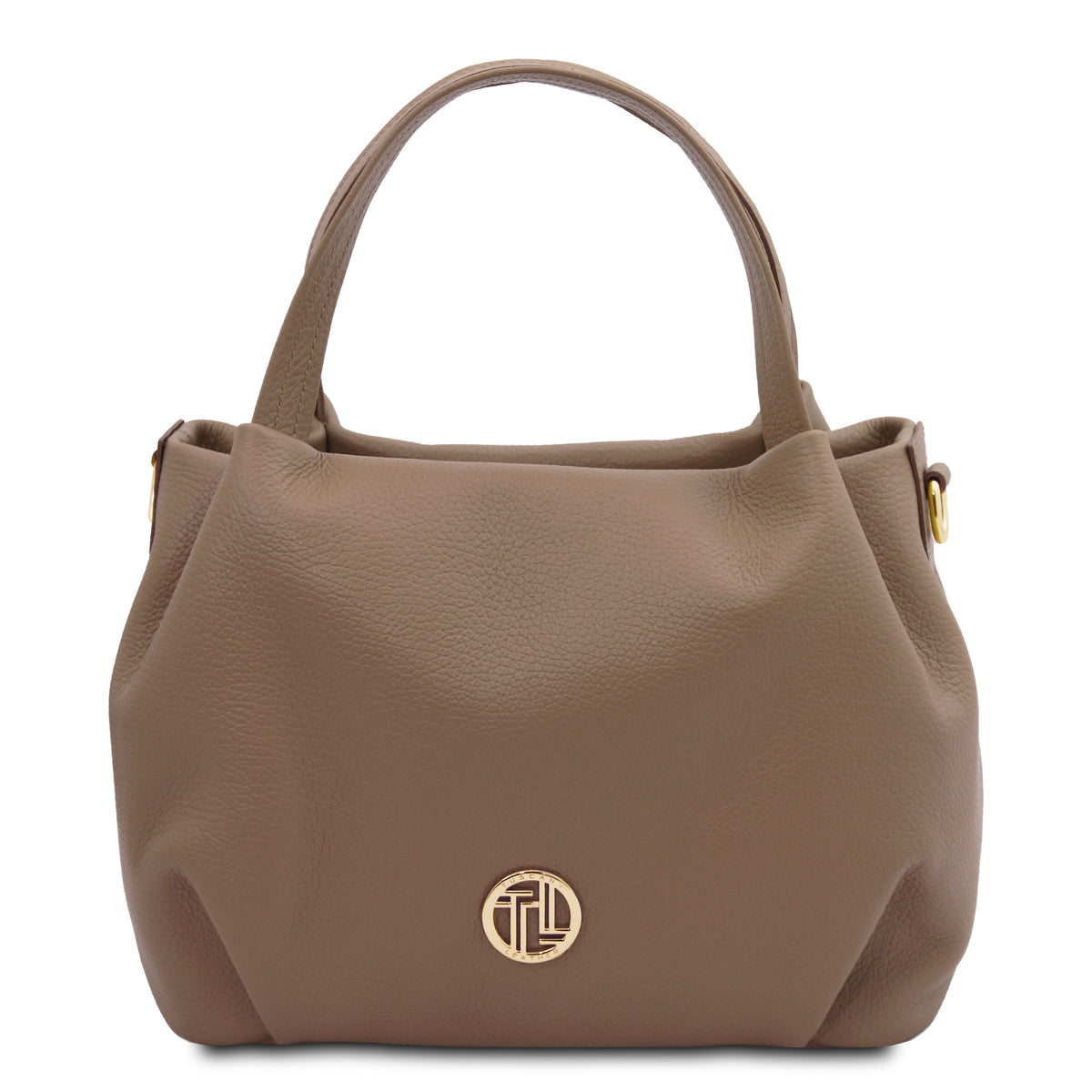 Sac à main femme NORA souple en cuir aux lignes arrondies