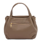 Sac à main femme NORA souple en cuir aux lignes arrondies