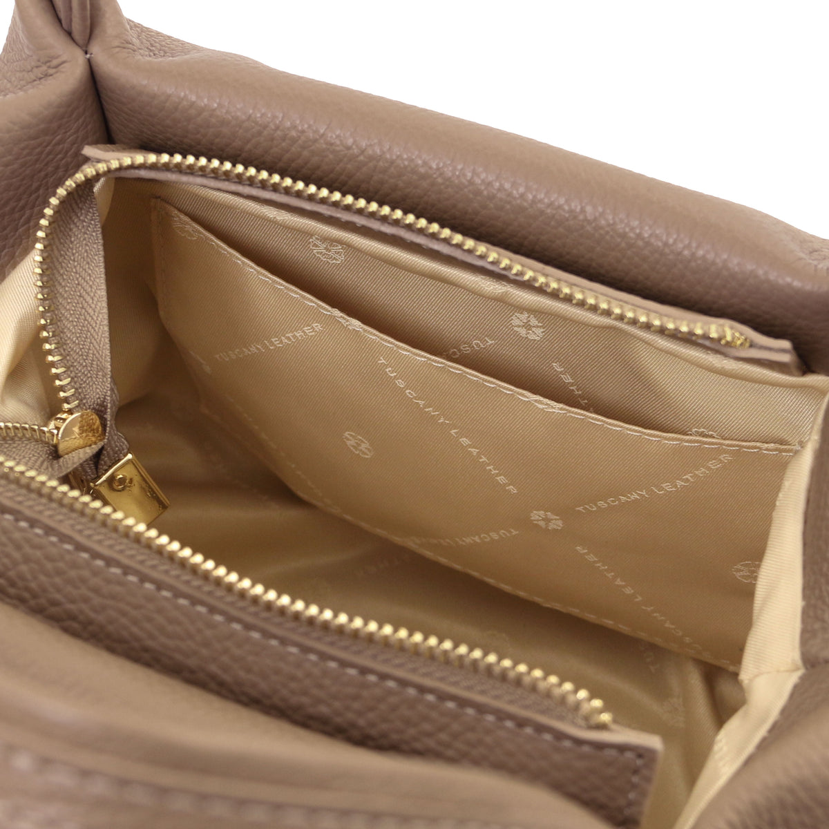 Sac à main femme NORA souple en cuir aux lignes arrondies