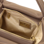 Sac à main femme NORA souple en cuir aux lignes arrondies