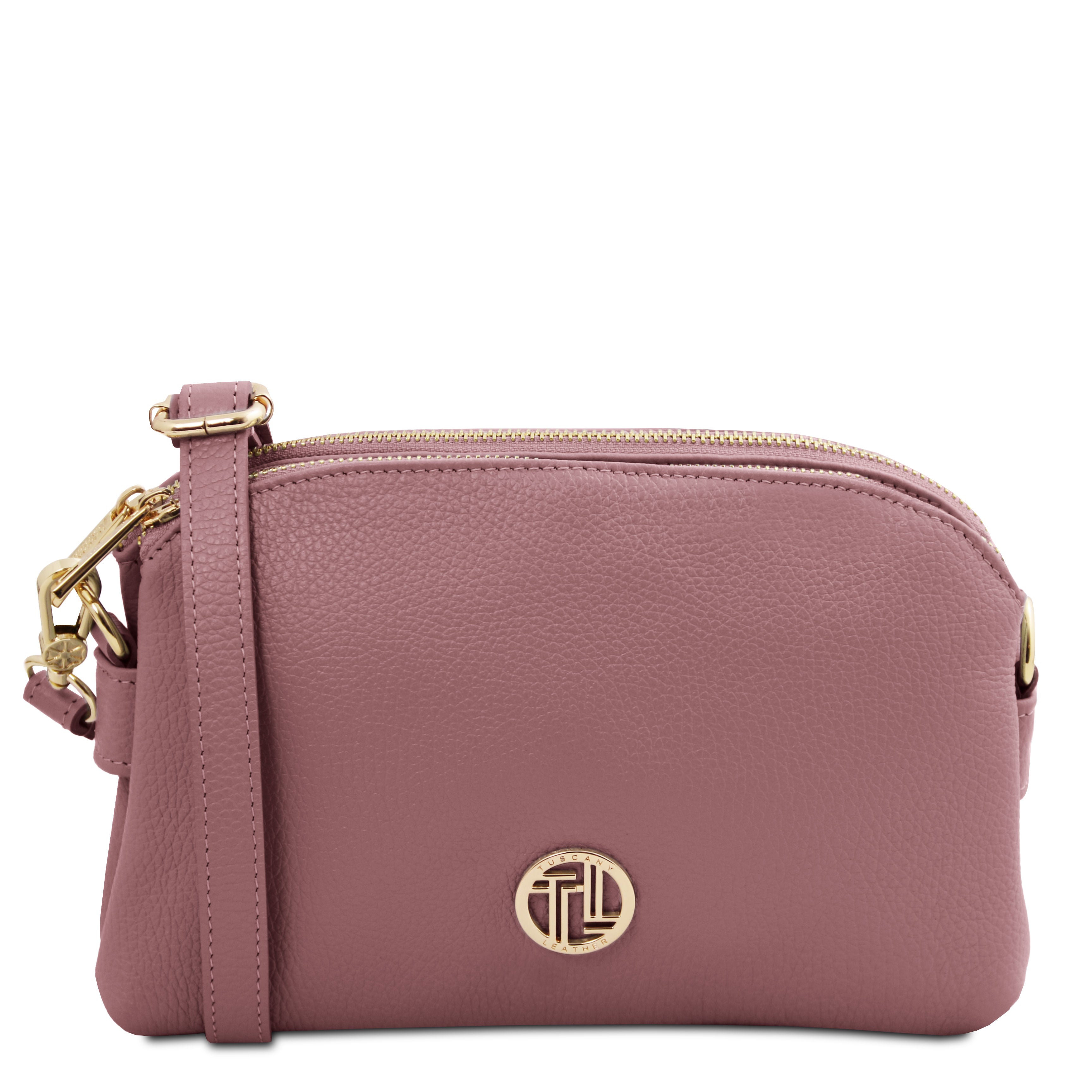 LILY — Sac bandoulière compact en cuir grainé Image principale du produit