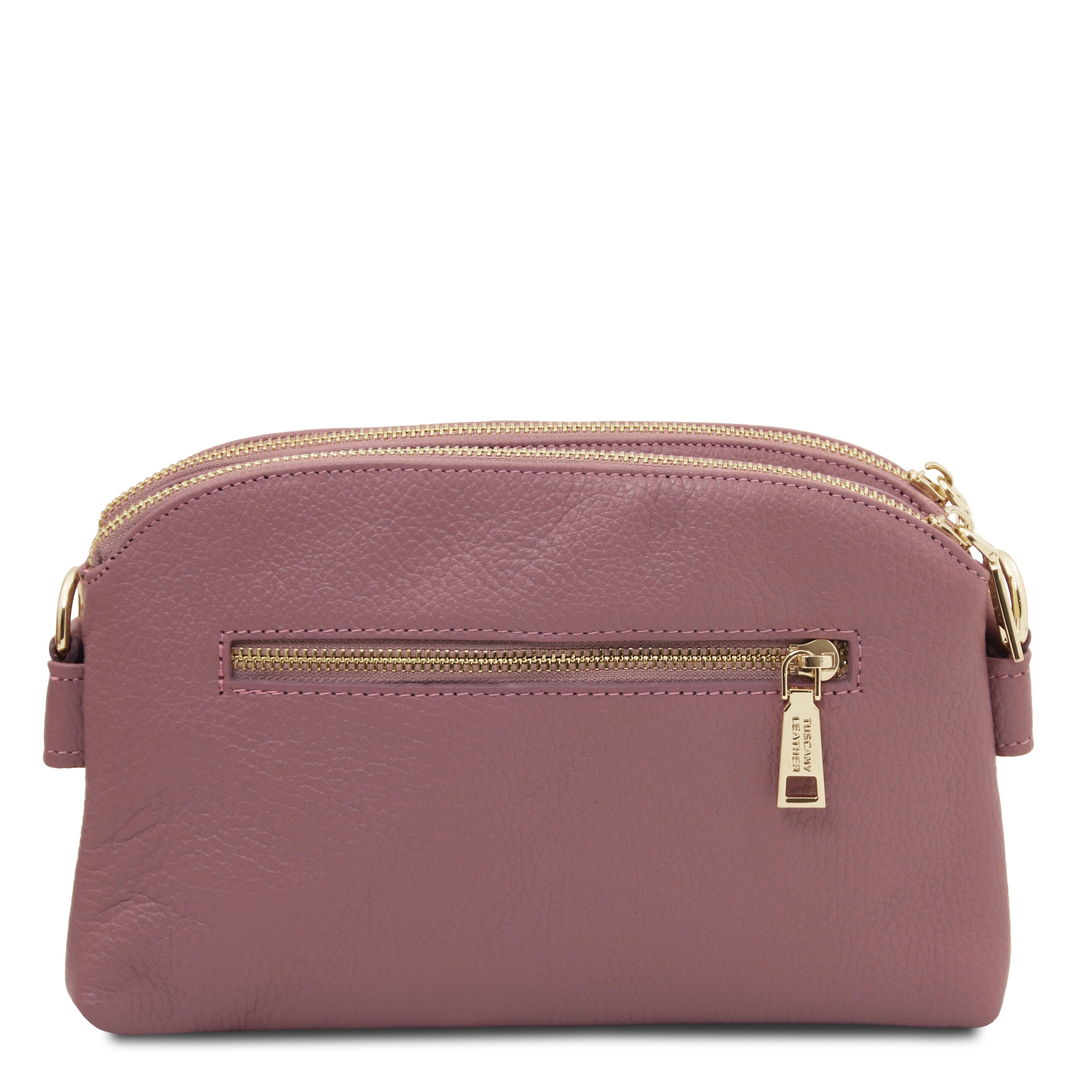 LILY — Sac bandoulière compact en cuir grainé