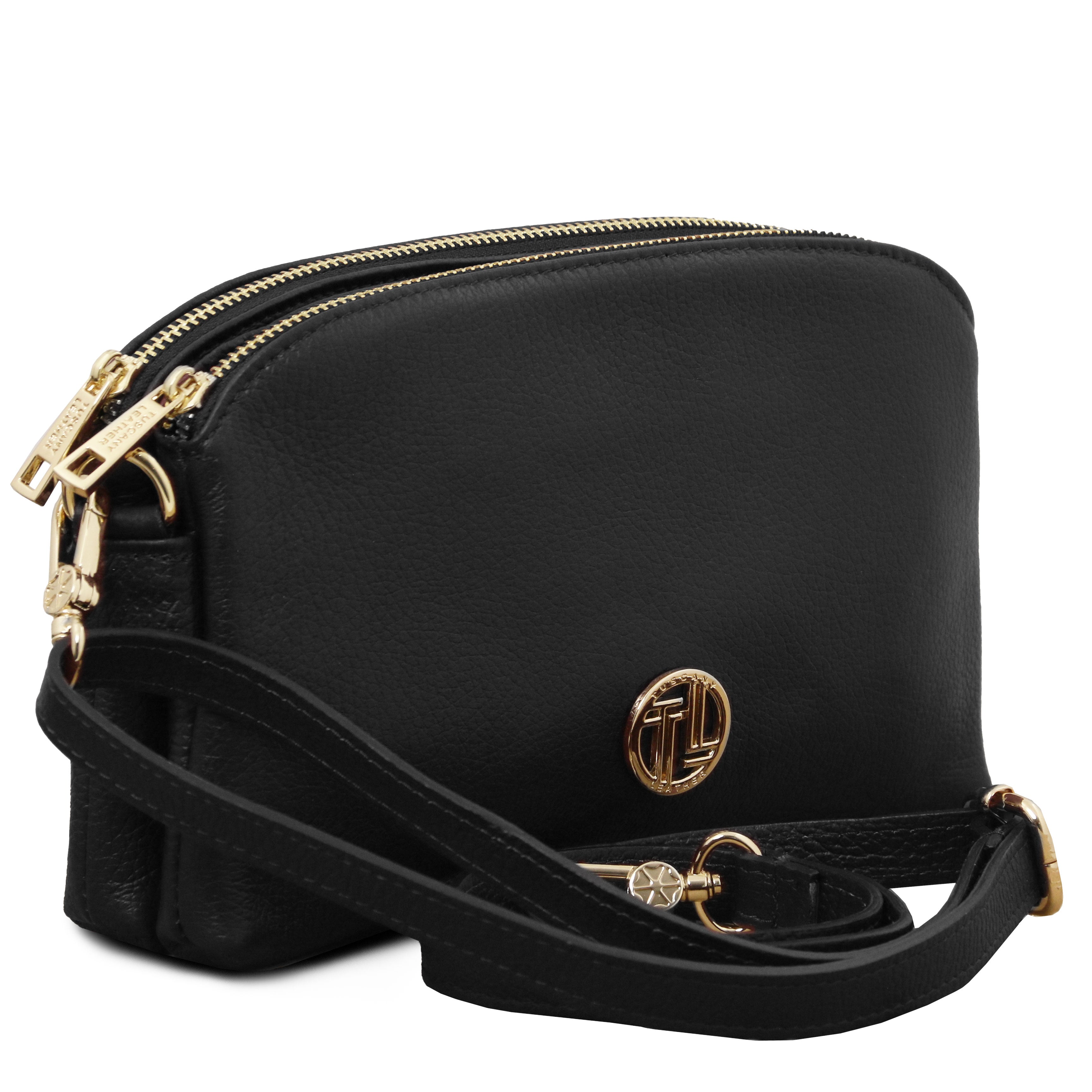 LILY — Sac bandoulière compact en cuir grainé