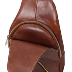 KEVIN – Sac bandoulière homme compact en cuir