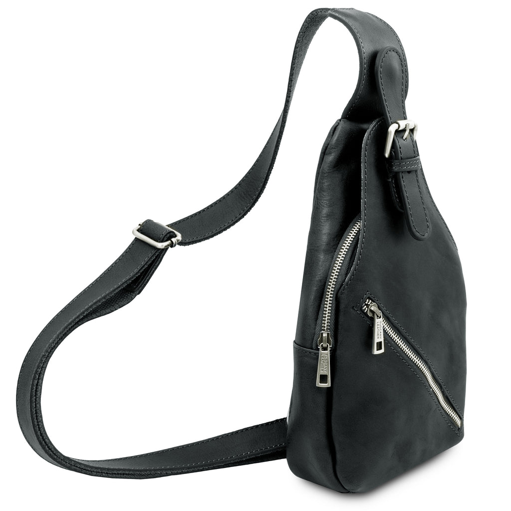 KEVIN – Sac bandoulière homme compact en cuir