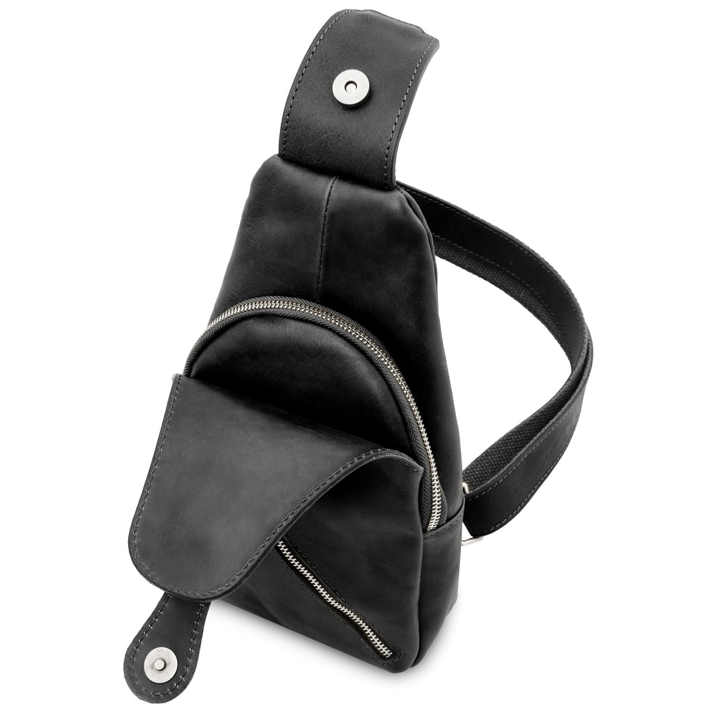 KEVIN – Sac bandoulière homme compact en cuir