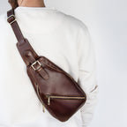 KEVIN – Sac bandoulière homme compact en cuir