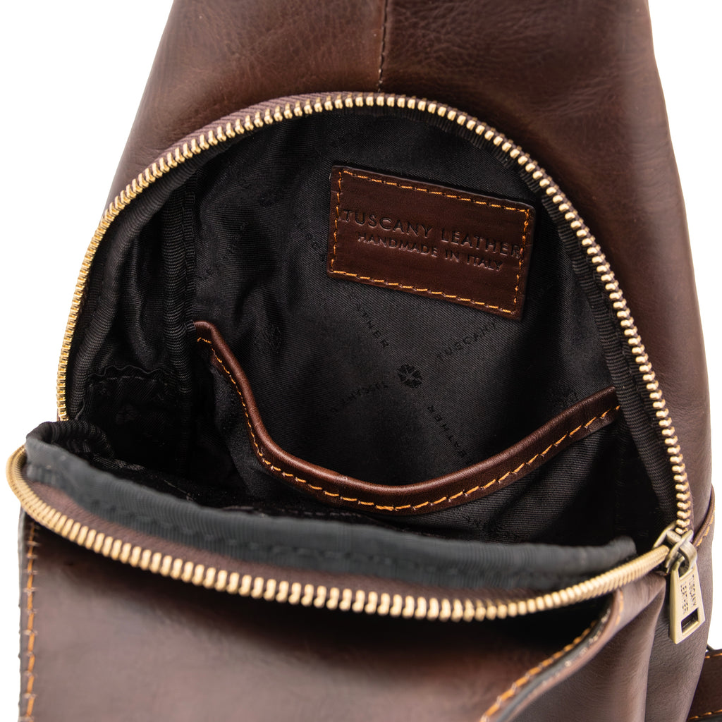 KEVIN – Sac bandoulière homme compact en cuir