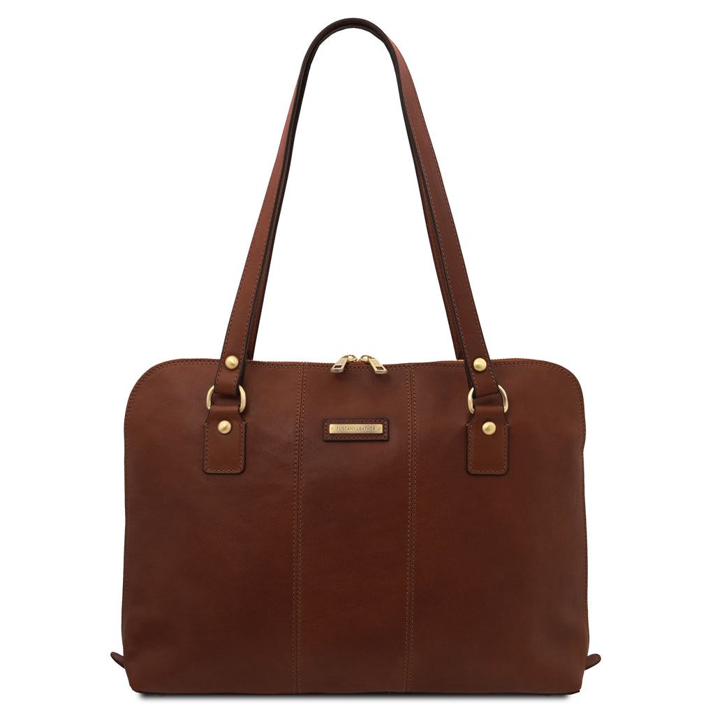 RAVENNA — Cartable business en cuir mat