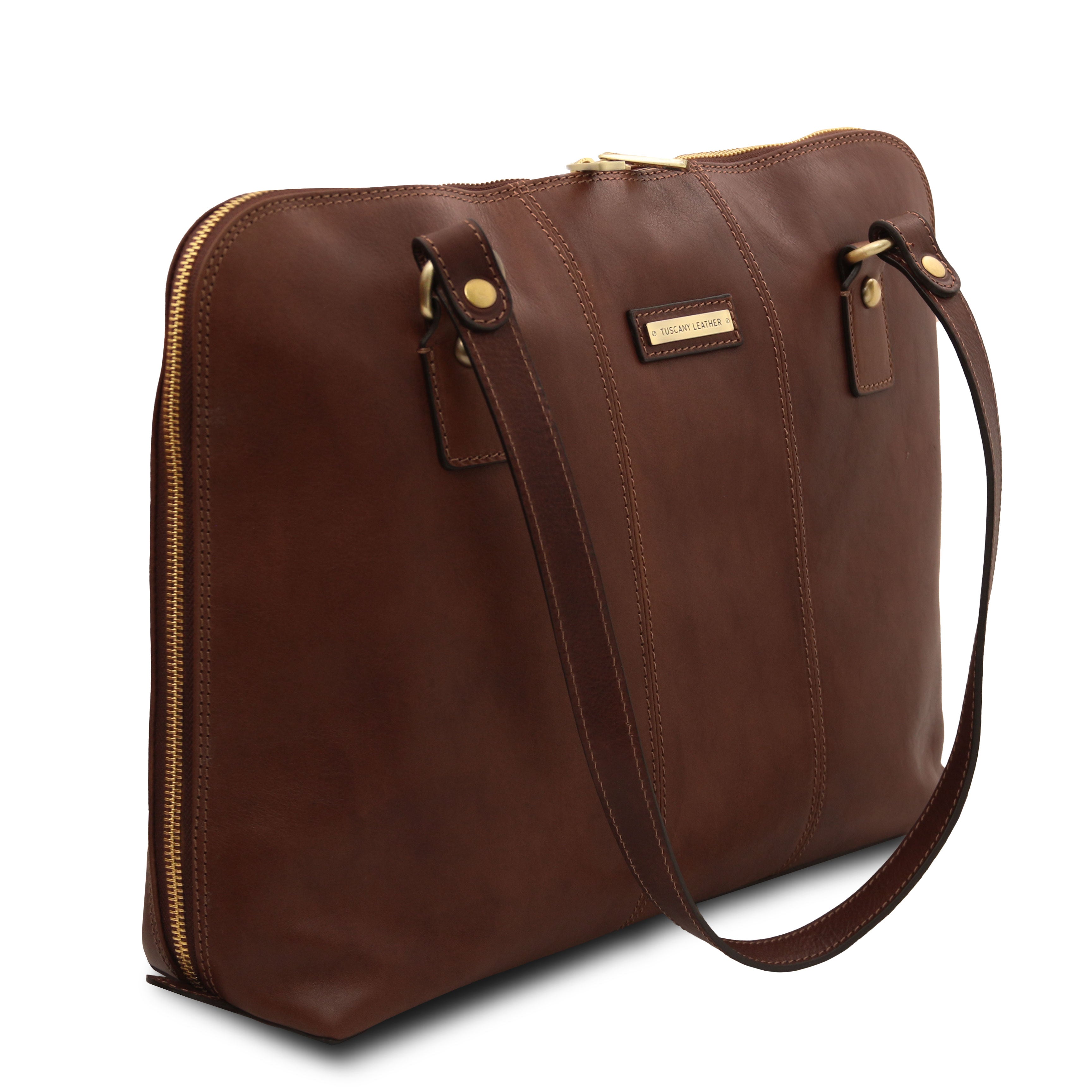 RAVENNA — Cartable business en cuir mat