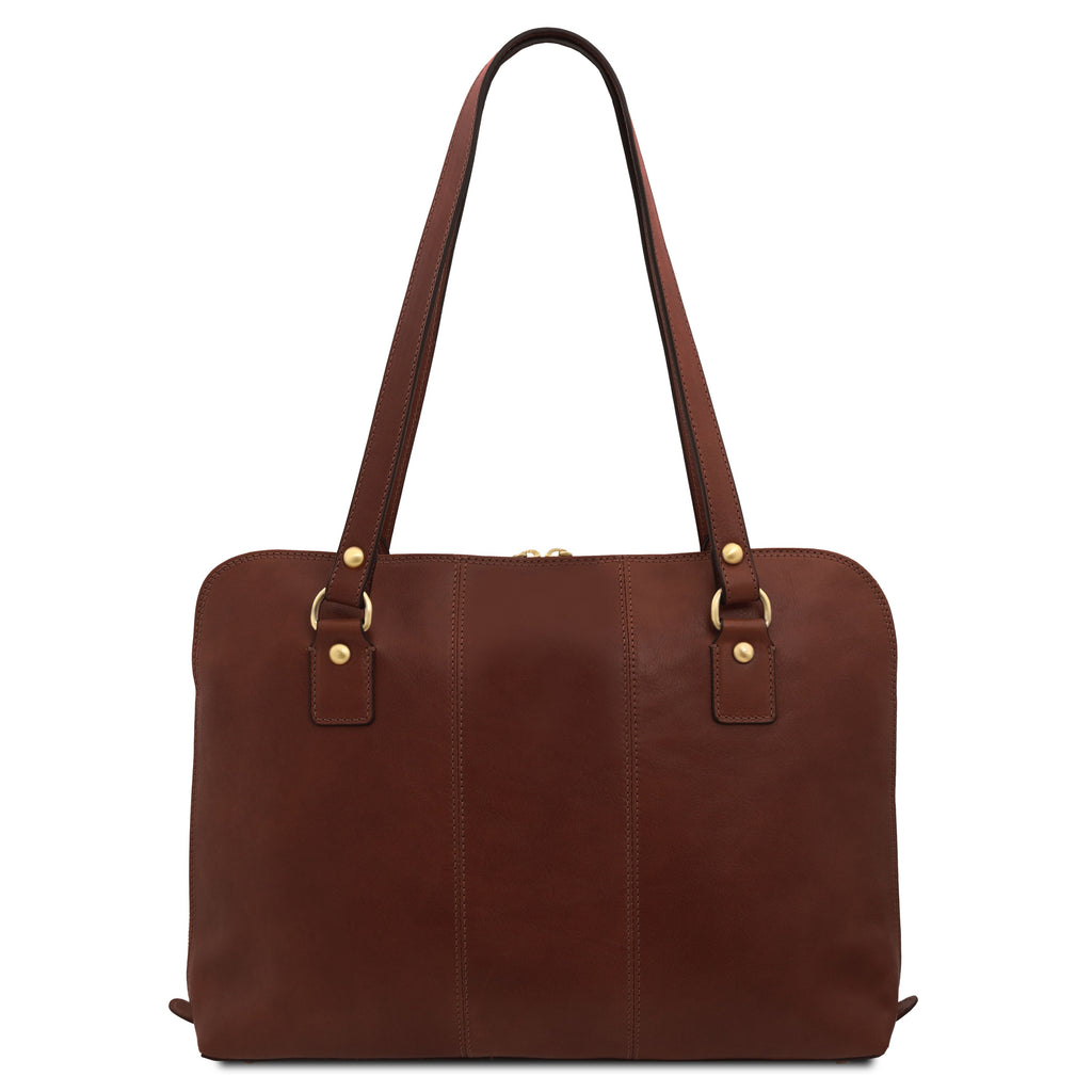 RAVENNA — Cartable business en cuir mat