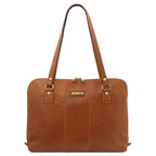 RAVENNA — Cartable business en cuir mat