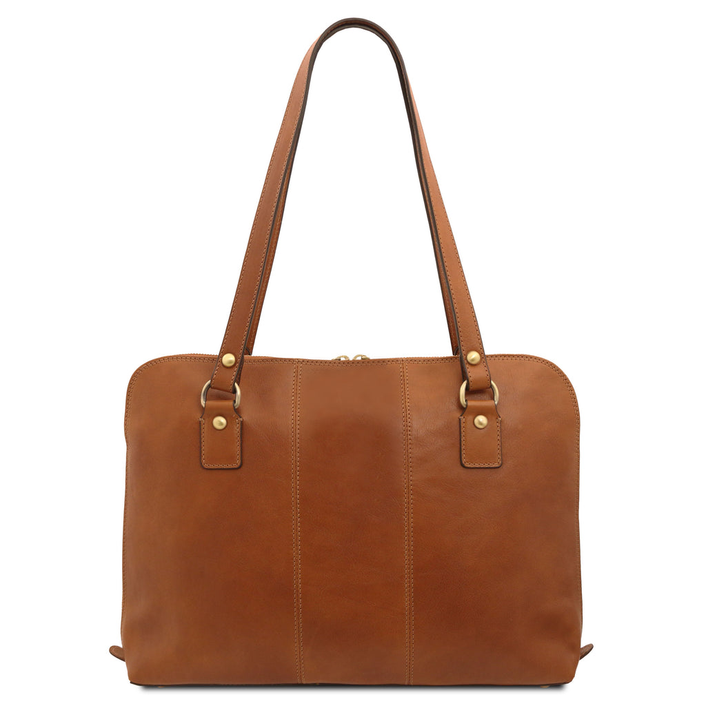 RAVENNA — Cartable business en cuir mat
