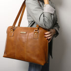 RAVENNA — Cartable business en cuir mat