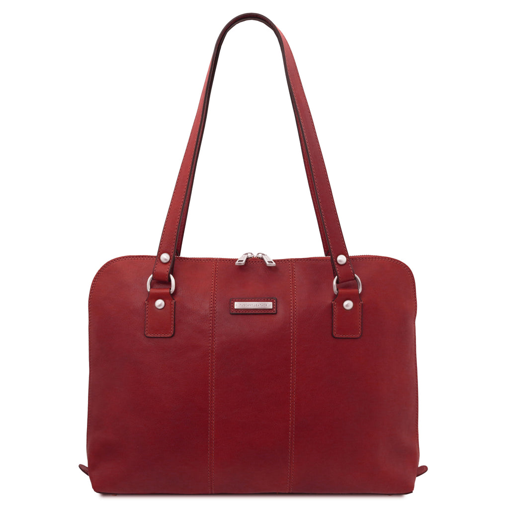 RAVENNA — Cartable business en cuir mat