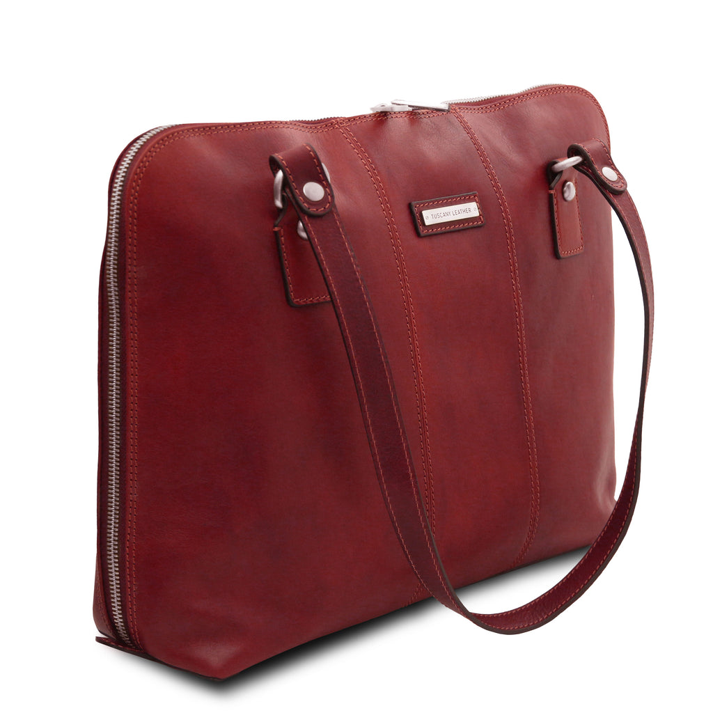 RAVENNA — Cartable business en cuir mat