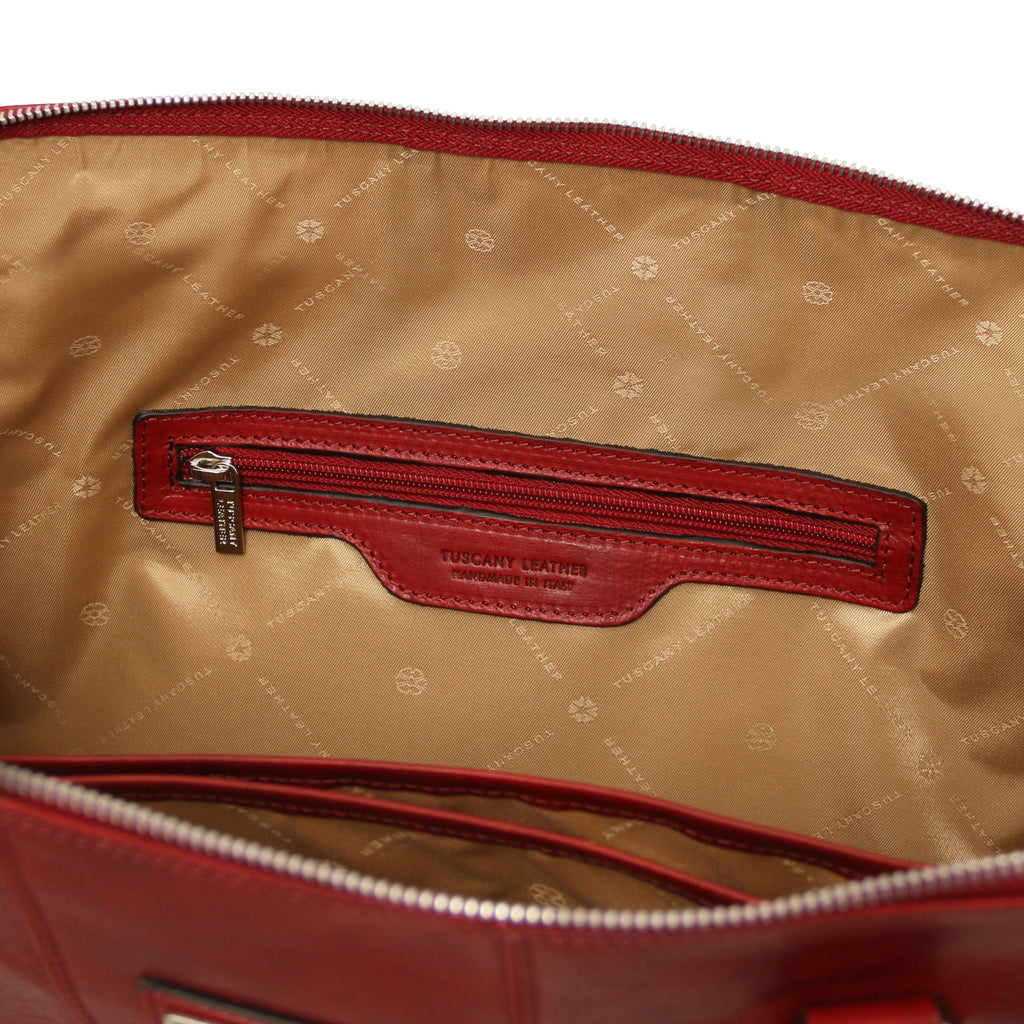 RAVENNA — Cartable business en cuir mat