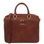 Cartable homme ordinateur cuir pleine fleur 2 compartiments PISA