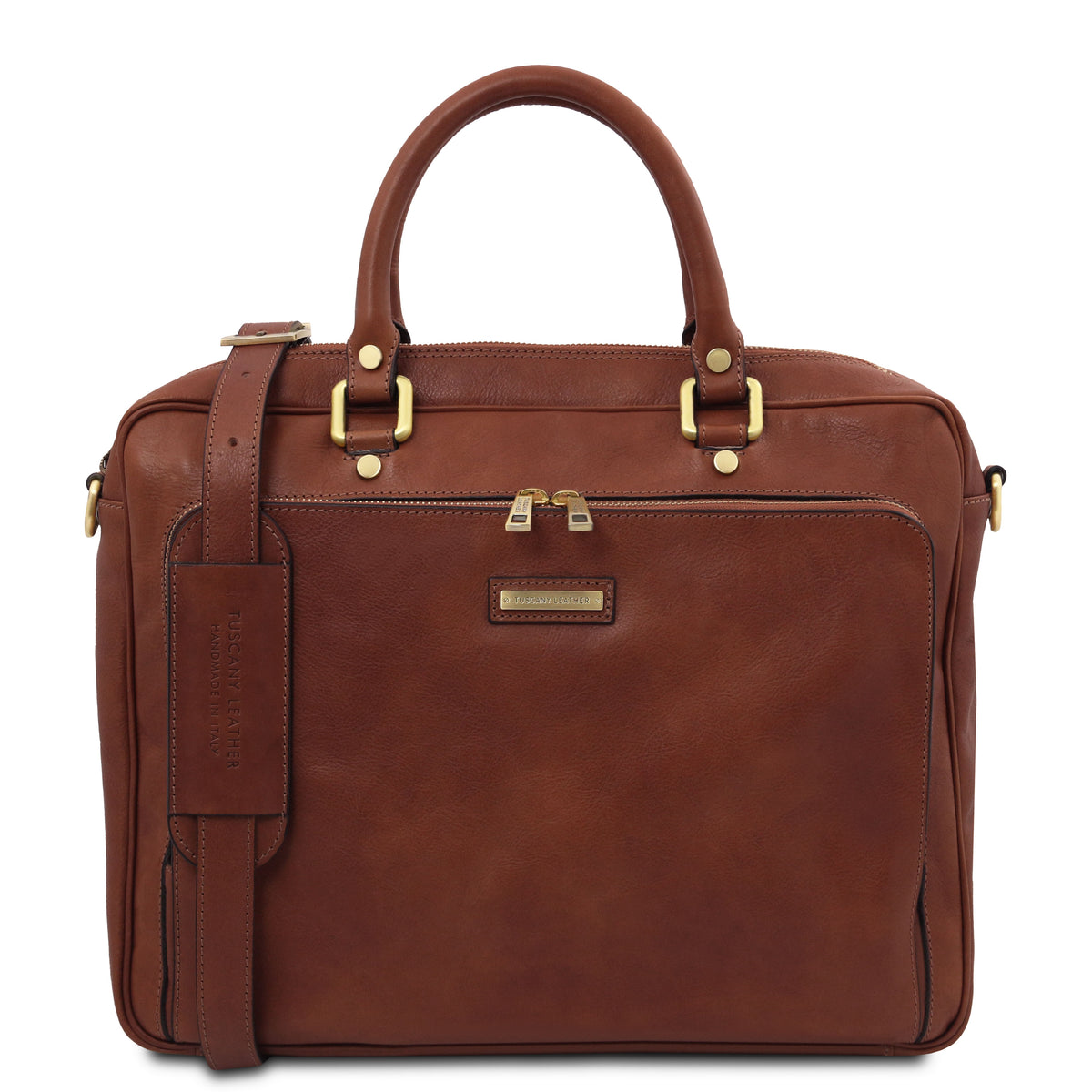 Cartable homme ordinateur cuir pleine fleur 2 compartiments PISA