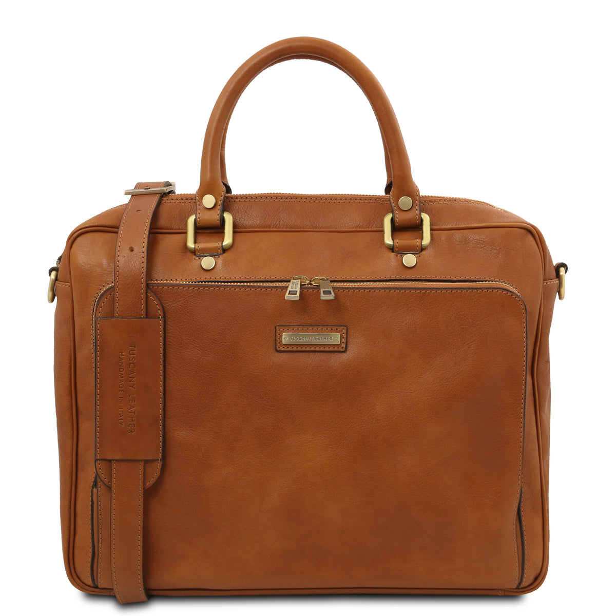 Cartable homme ordinateur cuir pleine fleur 2 compartiments PISA